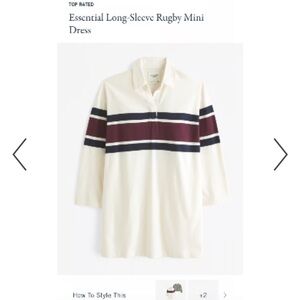 NWT Abercrombie & Fitch Rugby Mini Dress